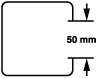 Protected against solid objects greater than 50mm